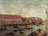 The Grand Canal at the Fish Market (Pescheria) by Francesco Guardi